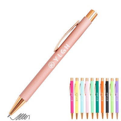 Rose Gold Clip Click Metal Pen