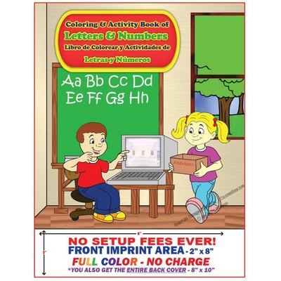 Libro de Colorear y Actividades de Letras y Numeros