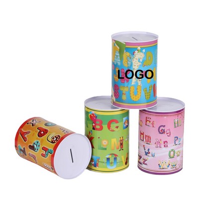 Metal Cylinder Coin Bank